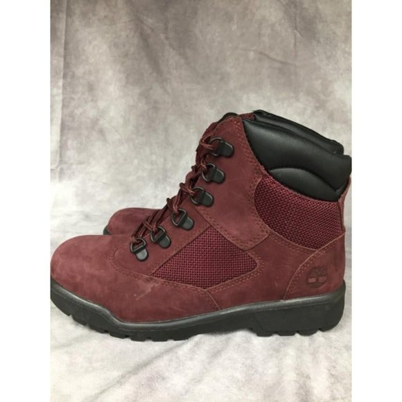 Timberland Shoes | Timberland 6 inch Preschool Little Kids Field Boots Burgundy (5 US) | Color: Black | Size: 5b | Ofrip's Closet